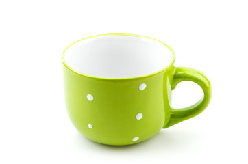 green mug isolated