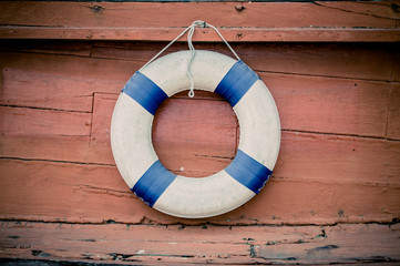 lifebuoy blue stripes