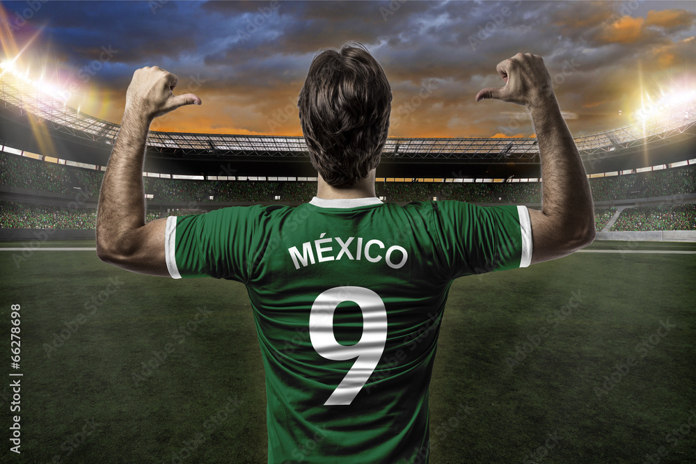 Wall mural mexican soccer player