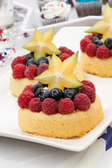 Angel Food Fruit Cake