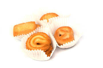 cookies on a white background
