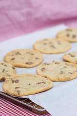 Beautiful fresh hand made chocolate chip cookies