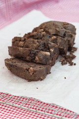 Tasty hand made chocolate chip loaf cake