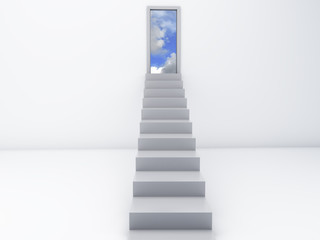 Stairs to the doors of heaven. free concept