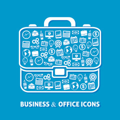 Briefcase office icons