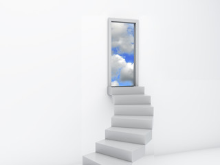 Stairs to the doors of heaven. free concept