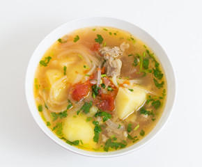 Beef and vegetable soup