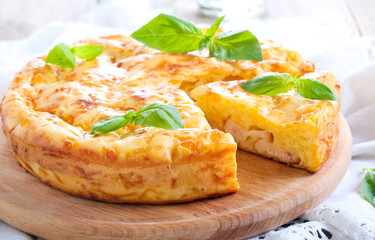 Ham and cheese pie