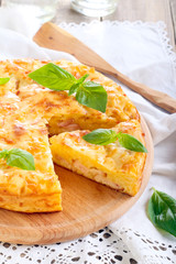 Ham and cheese pie