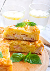 Ham and cheese pie