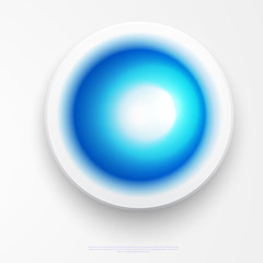 Circle of blank rectangle labels with blue
