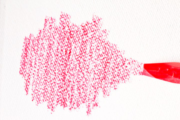 Oil Pastel Crayons on a white paper