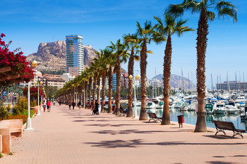 port side embankment in Alicante