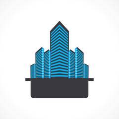 creative modern building icon design