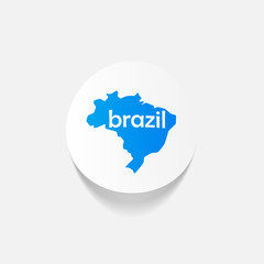 realistic design element: brazil