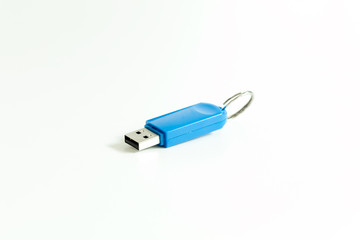 Usb key isolated on white background