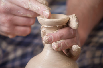 Hands of a potter