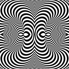 Design monochrome whirl movement illusion background