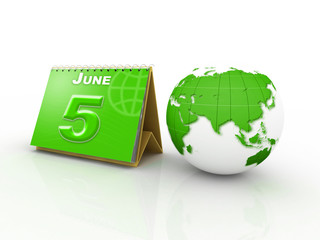 World Environment Day concept with globe