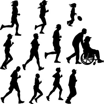 paraplegic person as a runner