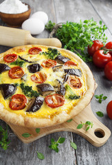 Vegetable quiche