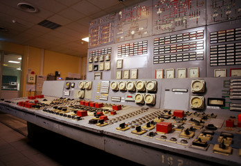 Control room of an old power generation plant