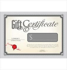 Gift Certificate template