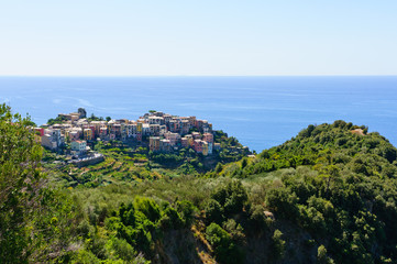 Village of Corniglia in Cinqueterre, Italy