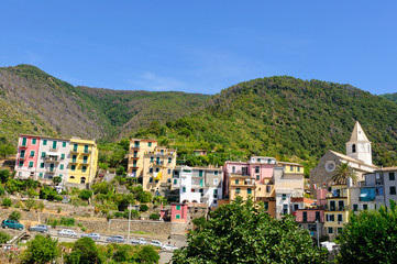 Fototapeta na wymiar Village of Corniglia in Cinqueterre, Italy