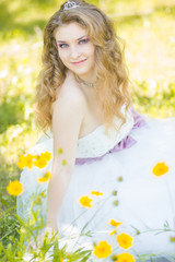 Portrait of beautiful young bride