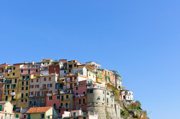 Village of Manarola in Cinqueterre, Italy