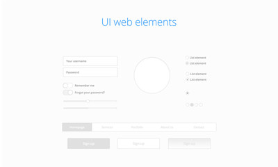 UI web elements
