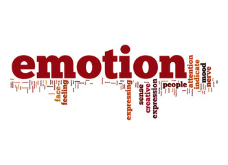 Emotion word cloud