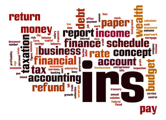 IRS word cloud