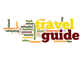 Travel guide word cloud