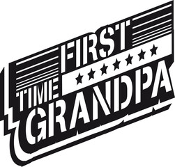 First Time Grandpa Logo Design