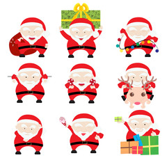 santa claus Christmas cards
