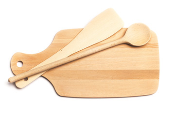 Cutting Board Spoon and Spatula