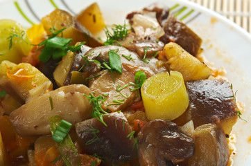 eggplant stewed with mushroom