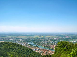 Heidelberg view from Koenigstuhl