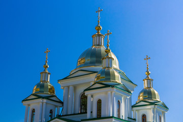 Fototapeta na wymiar The Church of St. Michael the Archangel. Oreanda (Yalta), Crimea