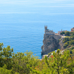 Cut-away of the South Coast of Crimea Yalta, Swallow's Nest Cast