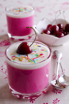 pink dessert