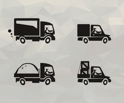 Transport icons. Vector format