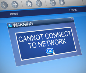 Network connection problem.