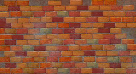 Brickwork. Illustration brick wall