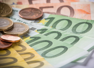 Business concept. Financial close-up background.