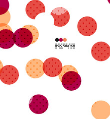 Bright red geometric modern design template