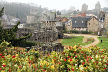 Castle, Fougeres. Ille-et-Vilaine, Bretagne, France