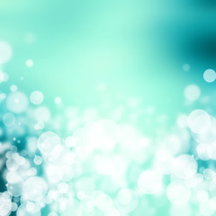 Blue bokeh abstract background